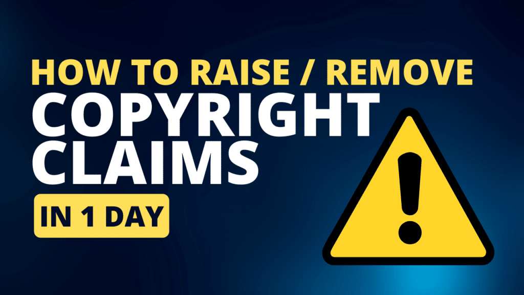 YouTube Video Copyright Claim : How to claim and resolve claims