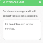 Unlimited Elements- WhatsApp Chat Widget – Message Issue resolved