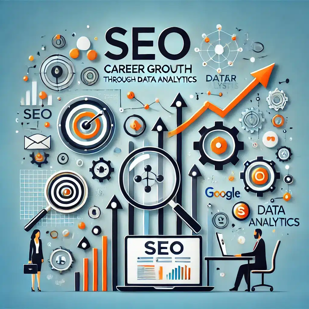 A-blog-featured-image-about-SEO-career-growth-through-data-analytics.-The-image-should-include-symbolic-elements-like-a-data-graph-magnifying-glass