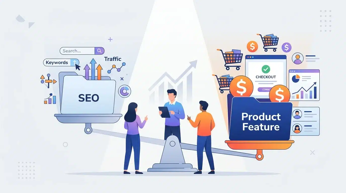 The SaaS Prioritization Dilemma: Why standard SEO traffic requests struggle to compete against revenue-driving product features in the sprint queue.